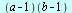 (`+`(a, `-`(1)))(`+`(b, `-`(1)))